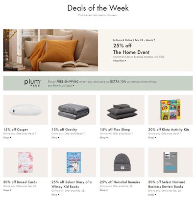 Chapters Indigo Online Deals of the Week February 22 to 28