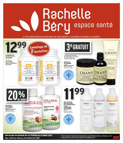 Rachelle Bery Health Flyer February 25 to March 24