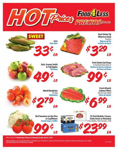 Food 4 Less (CA) Weekly Ad Flyer February 24 to March 2