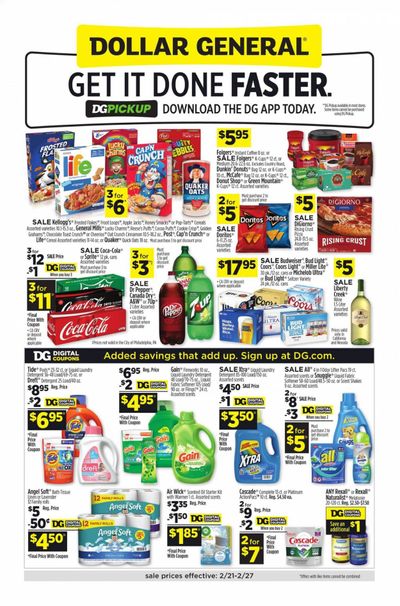 Dollar General (CA) Weekly Ad Flyer February 21 to February 27