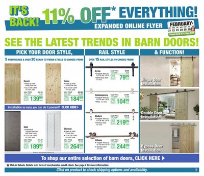 Menards Weekly Ad Flyer February 21 to February 27