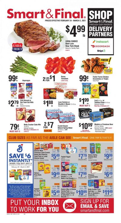 Smart & Final (AZ, CA, NV) Weekly Ad Flyer February 24 to March 2