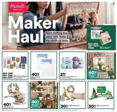 Michaels Weekly Ad Flyer February 21 to February 27