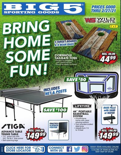 Big 5 Weekly Ad Flyer February 21 to February 27
