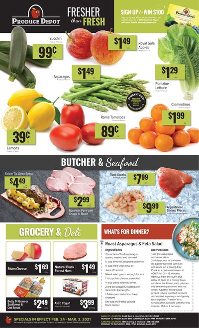 Produce Depot Flyer February 24 to March 2