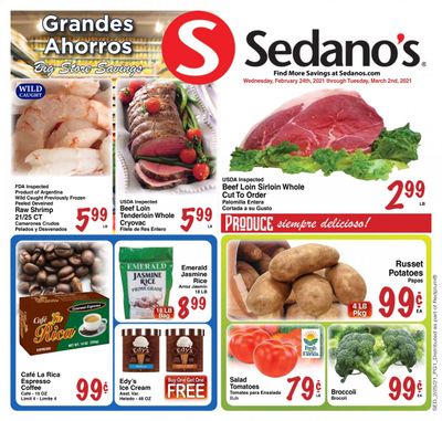 Sedano's (FL) Weekly Ad Flyer February 24 to March 2