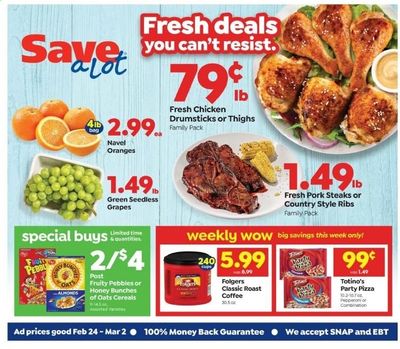 Save a Lot Weekly Ad Flyer February 24 to March 2