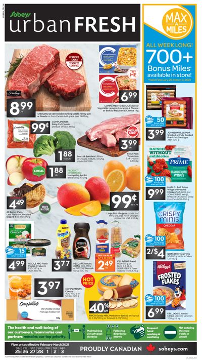 Sobeys Urban Fresh Flyer February 25 to March 3