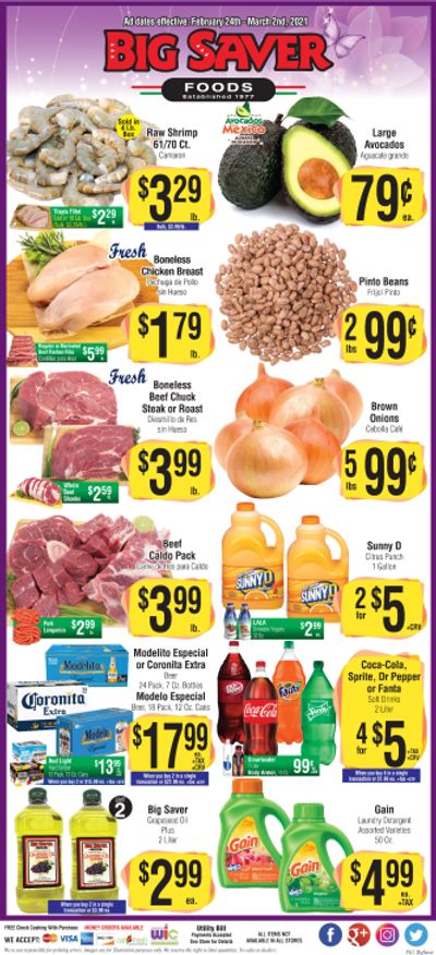 Big Saver Foods Weekly Ad Flyer February 24 to March 2, 2021