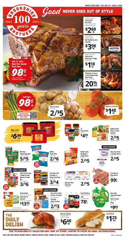 Brookshire Brothers Weekly Ad Flyer February 24 to March 2, 2021