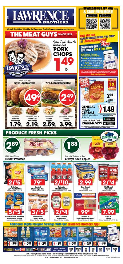 Lawrence Bros Weekly Ad Flyer February 24 to March 2, 2021