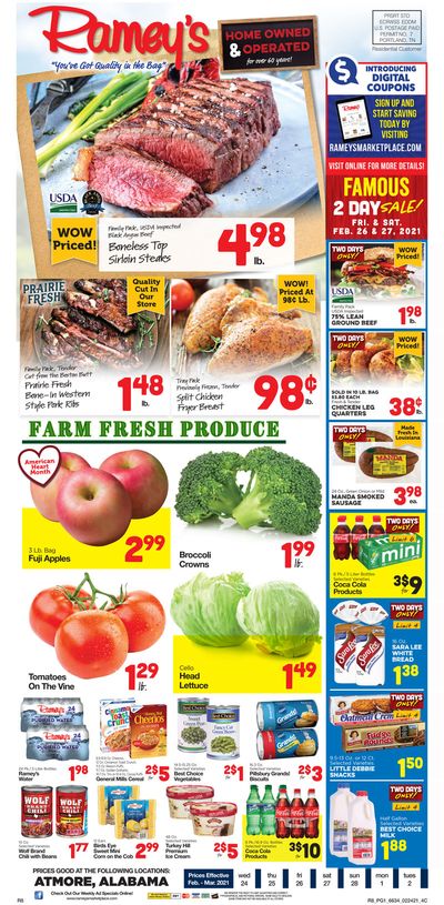 Ramey's Weekly Ad Flyer February 24 to March 2, 2021