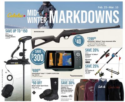 Cabela's Flyer February 25 to March 10