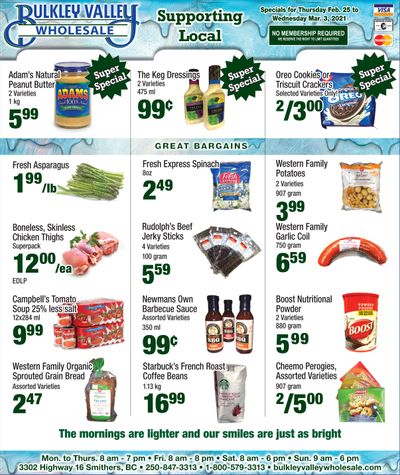 Bulkley Valley Wholesale Flyer February 25 to March 3