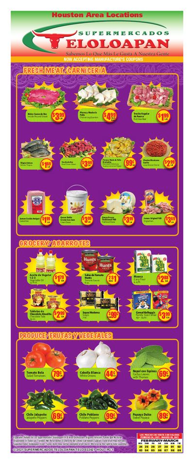 Supermercados Teloloapan Weekly Ad Flyer February 24 to March 9, 2021