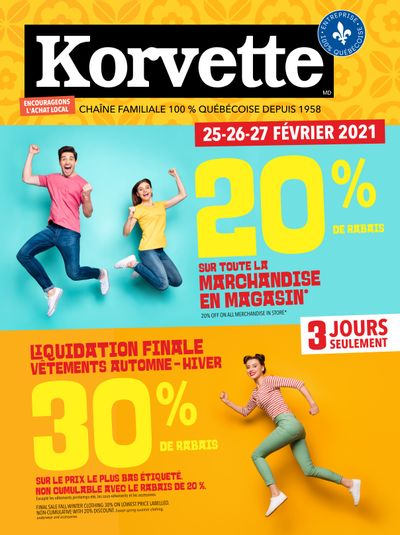 Korvette Flyer February 25 to 27