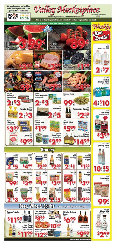Valley Marketplace Weekly Ad Flyer February 24 to March 2, 2021