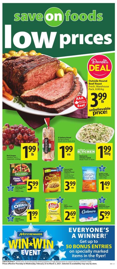 Save on Foods (SK) Flyer February 25 to March 3