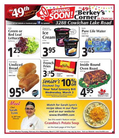 The 49th Parallel Grocery Flyer February 25 to March 3