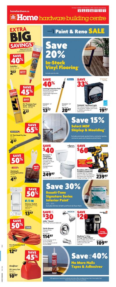 Home Hardware Building Centre (ON) Flyer February 25 to March 3