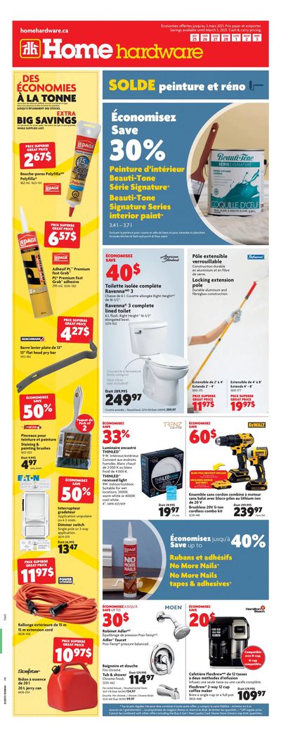 Home Hardware (QC) Flyer February 25 to March 3