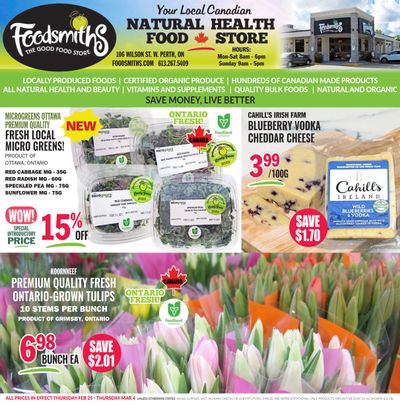 Foodsmiths Flyer February 25 to March 4