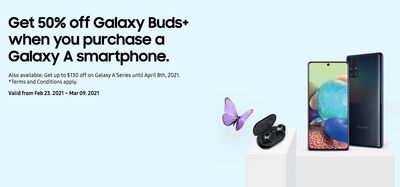 Samsung Canada Weekly Offers: Get 50% off on Buds+ BTS or Buds with Purchase + More