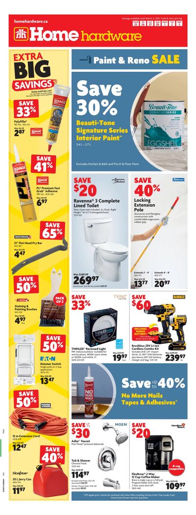 Home Hardware (BC) Flyer February 25 to March 3