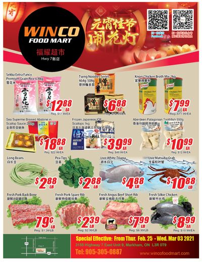 WinCo Food Mart (HWY 7) Flyer February 25 to March 3