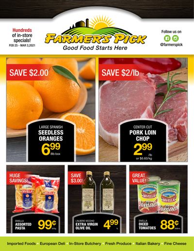 Farmer's Pick Flyer February 25 to March 3
