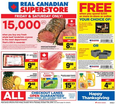 Real Canadian Superstore (West) Flyer October 11 to 17