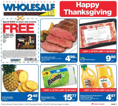 Real Canadian Wholesale Club Flyer October 11 to 17