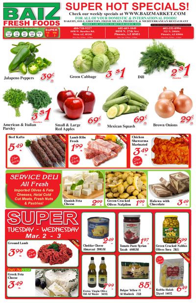 Baiz Market Weekly Ad Flyer February 25 to March 3, 2021