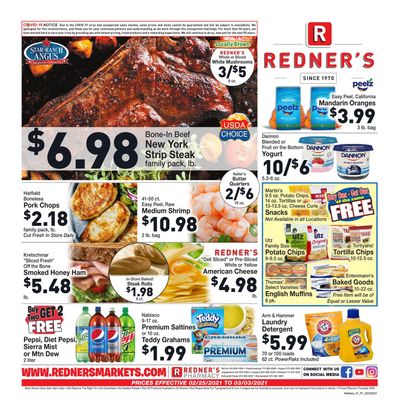 Redner's Markets Weekly Ad Flyer February 25 to March 3, 2021
