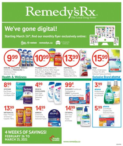 Remedy's RX Flyer February 26 to March 25