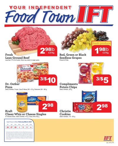 IFT Independent Food Town Flyer February 26 to March 4