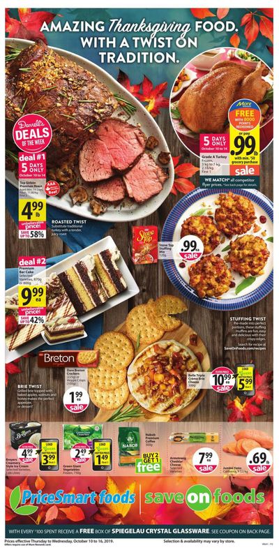 PriceSmart Foods Flyer October 10 to 16