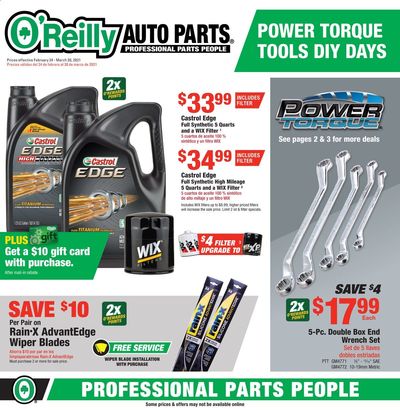 O'Reilly Auto Parts Weekly Ad Flyer February 24 to March 30