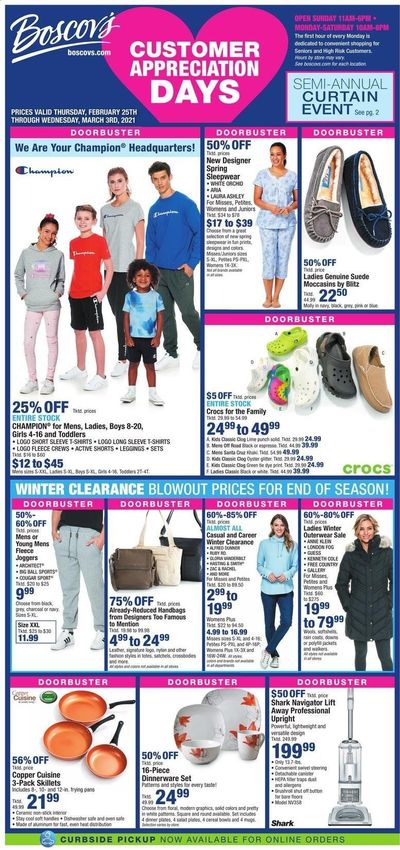 Boscov's Weekly Ad Flyer February 25 to March 3