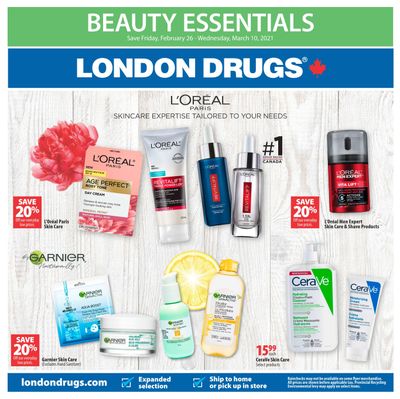 London Drugs Beauty Essentials Flyer February 26 to March 10