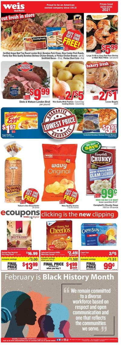 Weis Weekly Ad Flyer February 25 to March 4