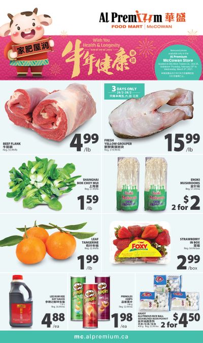Al Premium Food Mart (McCowan) Flyer February 25 to March 3