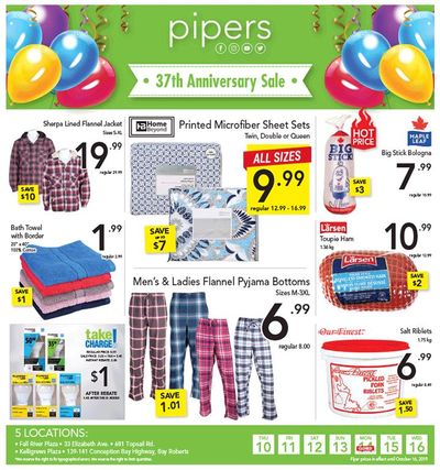Pipers Superstore Flyer October 10 to 16