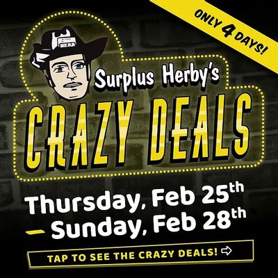 Surplus Herby's Flyer February 25 to 28