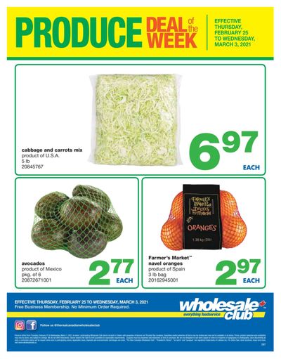 Wholesale Club (ON) Produce Deal of the Week Flyer February 25 to March 3