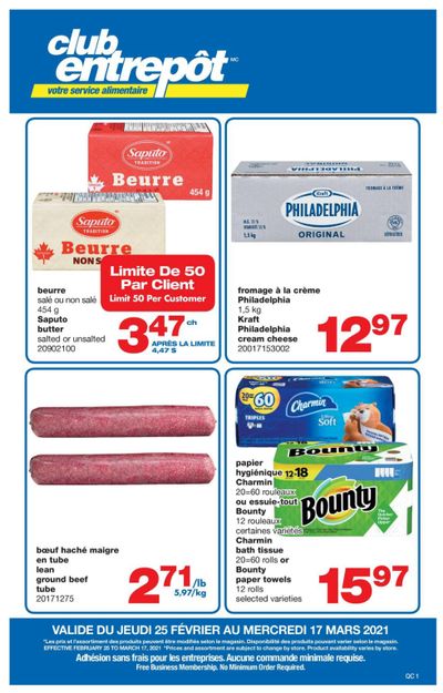 Wholesale Club (QC) Flyer February 25 to March 17