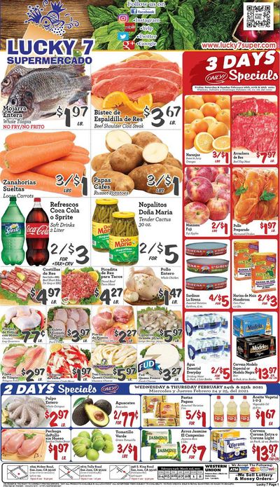 Lucky 7 Supermarket Weekly Ad Flyer February 24 to March 2, 2021