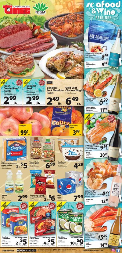Times Supermarkets Weekly Ad Flyer February 24 to March 2, 2021