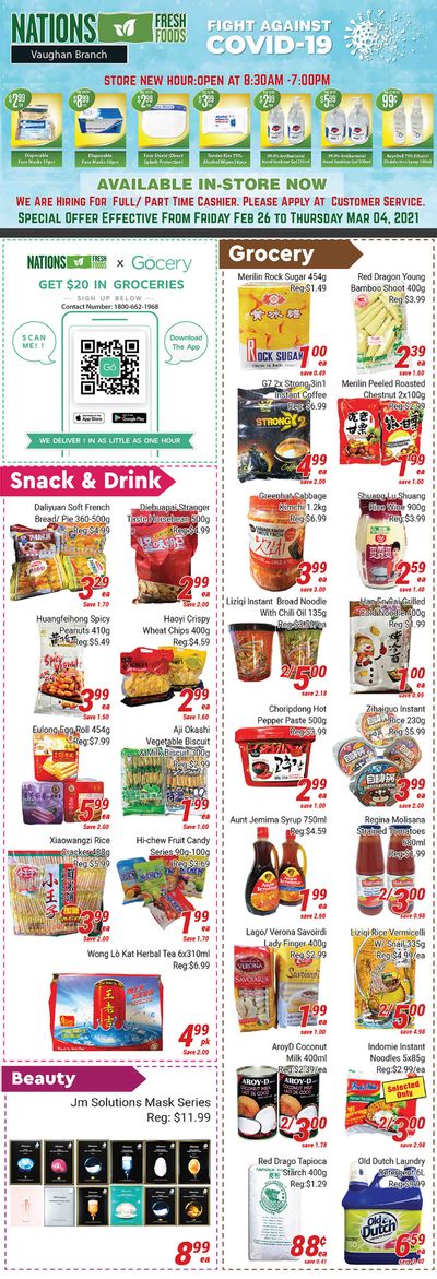 Nations Fresh Foods (Vaughan) Flyer February 26 to March 4
