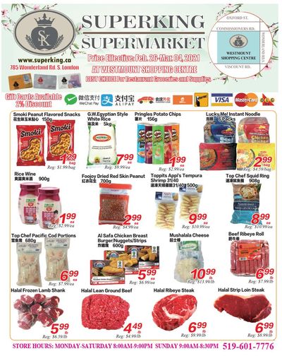 Superking Supermarket (London) Flyer February 26 to March 4